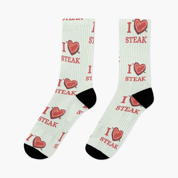 Item preview, I Love Steak Meat lover Heart designed and sold by Guess4best.
