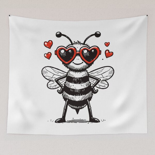 Item preview, Bee My Valentine Happy Valentine Day Vintage designed and sold by TomFrontierArt.