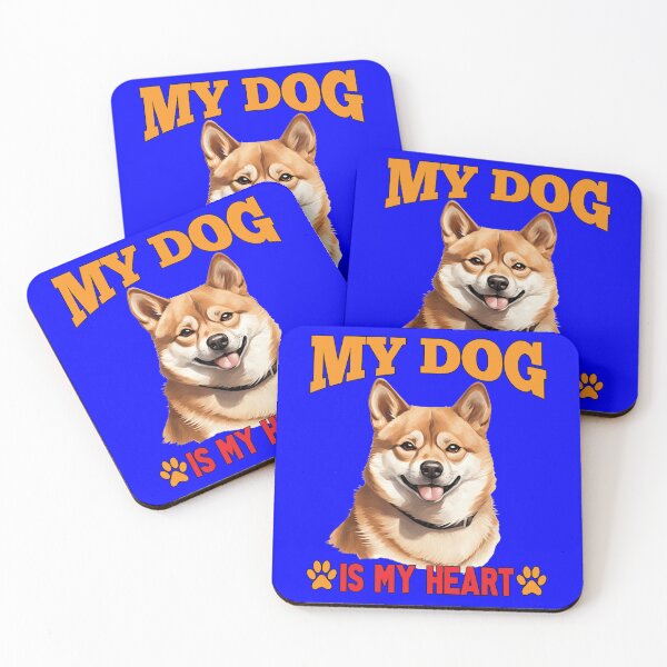 Item preview, Dog Breed Shiba Inu Dog Owner Art Design My Dog Is My Heart designed and sold by fantasticdesign.