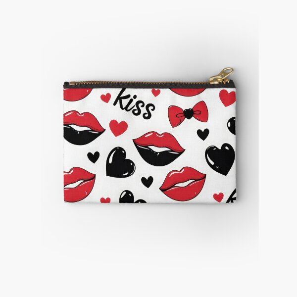Item preview, valentines art pattern red and black kisses Design ,valentine kisses,kisses pattern,Valentines Day Pattern,valentines wallpaper designed and sold by Expressions-Sel.