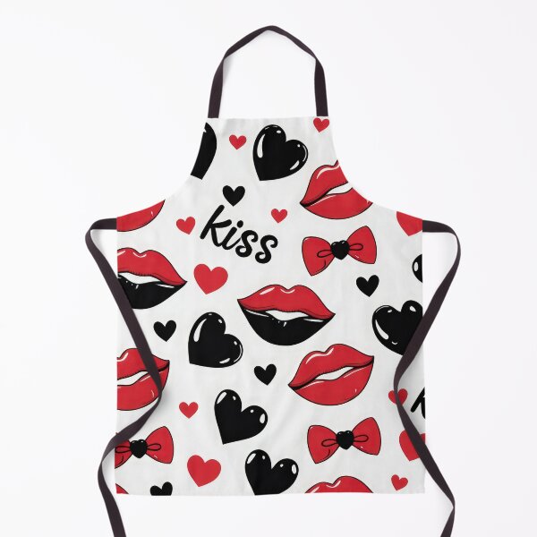 Item preview, valentines art pattern red and black kisses Design ,valentine kisses,kisses pattern,Valentines Day Pattern,valentines wallpaper designed and sold by Expressions-Sel.