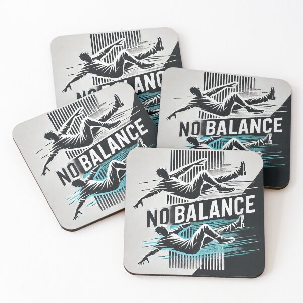 Item preview, Dynamic 'No Balance' Graphic Design designed and sold by Gold Turtle  Lina.
