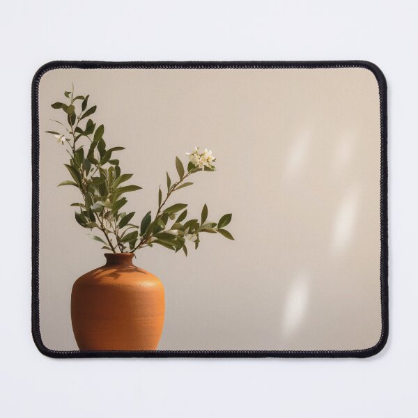 Item preview, Zen Simplicity: Terracotta Vase and Bamboo Sprig designed and sold by anytka.
