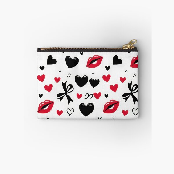 Item preview, valentines art pattern red and black kisses Design ,valentine kisses,kisses pattern,Valentines Day Pattern,valentines wallpaper designed and sold by Expressions-Sel.
