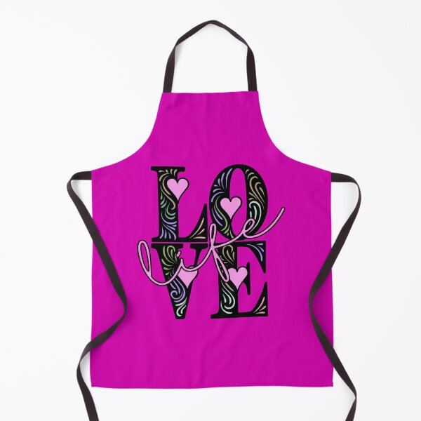 Item preview, Love Life Decorative Typography Fuchsia designed and sold by MerryMakewell.