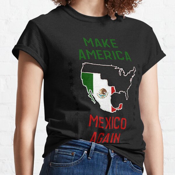 Aperçu de l'œuvre T-shirt « Le Mexique contre-attaque », MakeAmericaMexicoAgain créée et vendue par S_E_C_T.