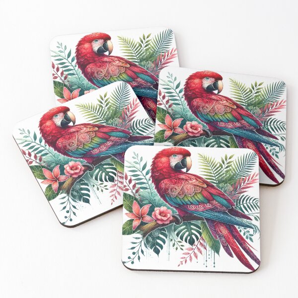 Item preview, Patterns - Jungle Animals, Macaw designed and sold by BreezyDawnDesigns.
