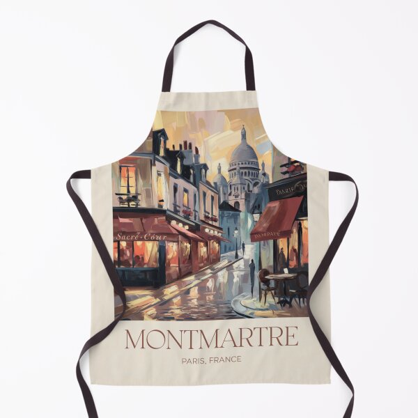 Item preview, “Montmartre Paris” Streetview- Impressionist Travel Art Poster. Sacre Coeur. designed and sold by CARRAANN.