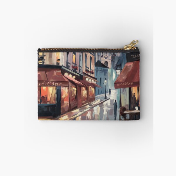 Item preview, “Montmartre Paris” Streetview- Impressionist Travel Art Poster. Sacre Coeur. designed and sold by CARRAANN.