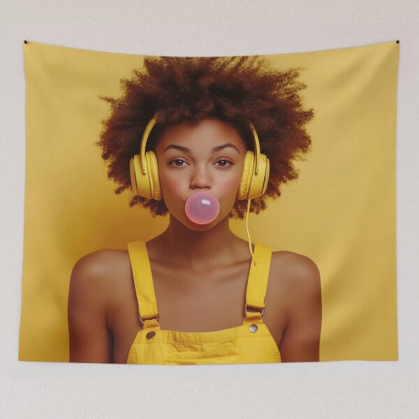 Item preview, Girl vibes with bubblegum tunes designed and sold by anytka.