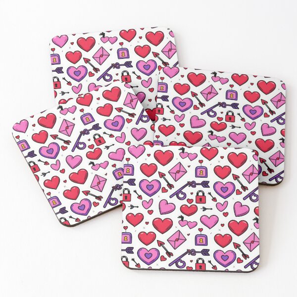 Item preview, valentines art pattern hearts with arrows and locks Design ,valentine hearts ,hearts pattern,Valentines Day Pattern,valentines wallpaper designed and sold by Expressions-Sel.