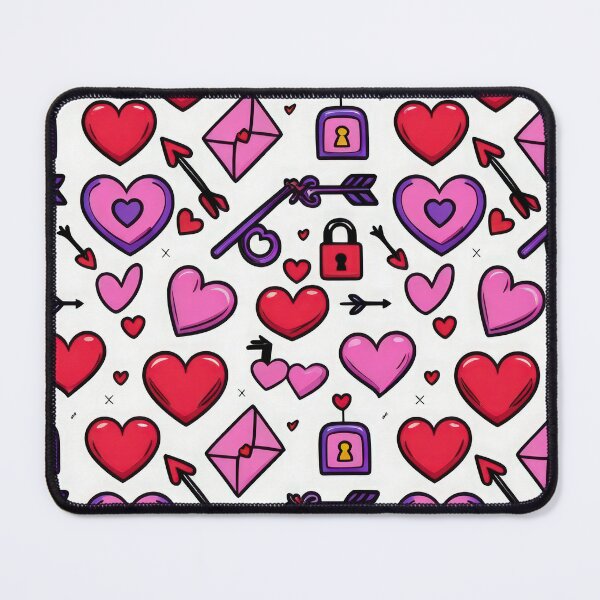 Item preview, valentines art pattern hearts with arrows and locks Design ,valentine hearts ,hearts pattern,Valentines Day Pattern,valentines wallpaper designed and sold by Expressions-Sel.