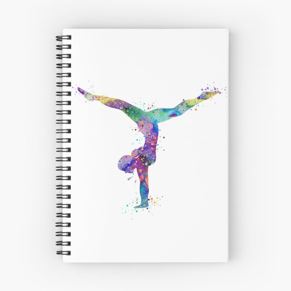Item preview, Girl Gymnastics Handstand Watercolor Silhouette designed and sold by LotusGifts.