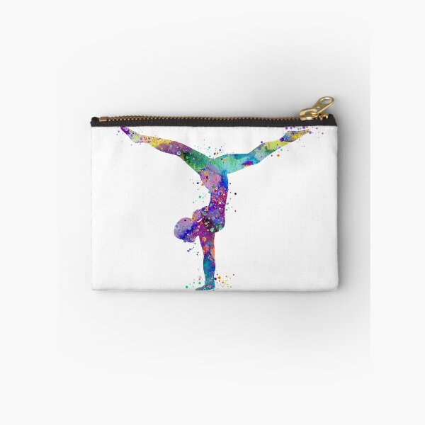Item preview, Girl Gymnastics Handstand Watercolor Silhouette designed and sold by LotusGifts.