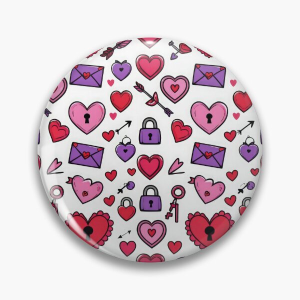 Item preview, valentines art pattern hearts with arrows and locks Design ,valentine hearts ,hearts pattern,Valentines Day Pattern,valentines wallpaper designed and sold by Expressions-Sel.