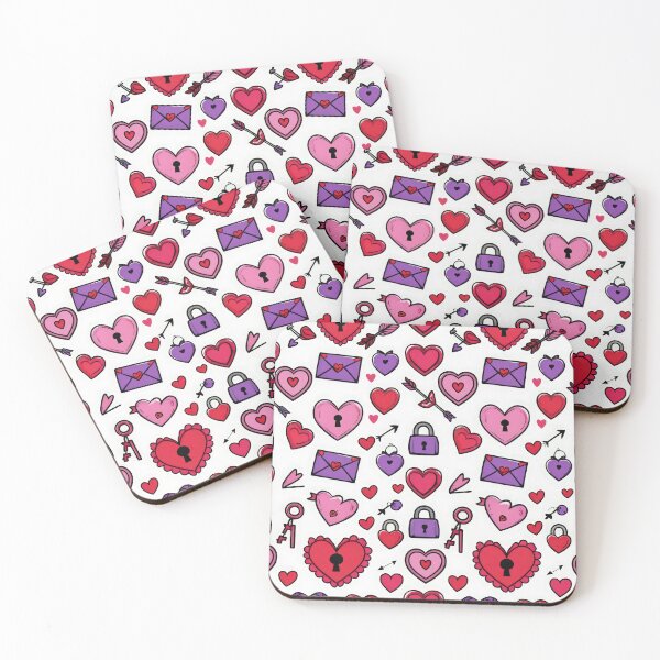 Item preview, valentines art pattern hearts with arrows and locks Design ,valentine hearts ,hearts pattern,Valentines Day Pattern,valentines wallpaper designed and sold by Expressions-Sel.