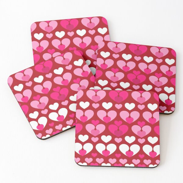 Item preview, valentines art pattern Pink and white hearts Design ,valentine hearts ,hearts pattern,Valentines Day Pattern,valentines wallpaper designed and sold by Expressions-Sel.