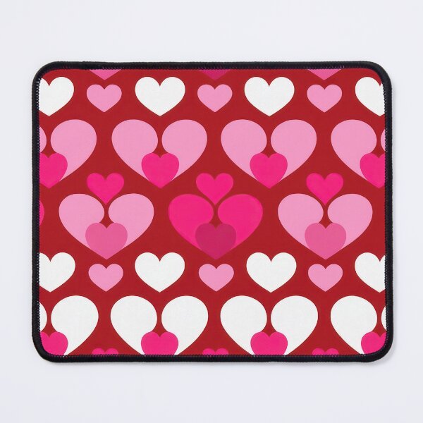 Item preview, valentines art pattern Pink and white hearts Design ,valentine hearts ,hearts pattern,Valentines Day Pattern,valentines wallpaper designed and sold by Expressions-Sel.