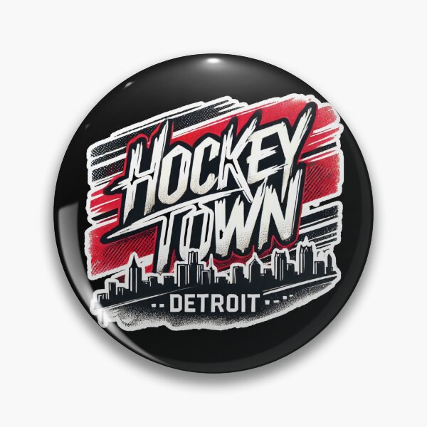 Item preview, Hockey Town Detroit Skyline designed and sold by pixelpulsenyc.