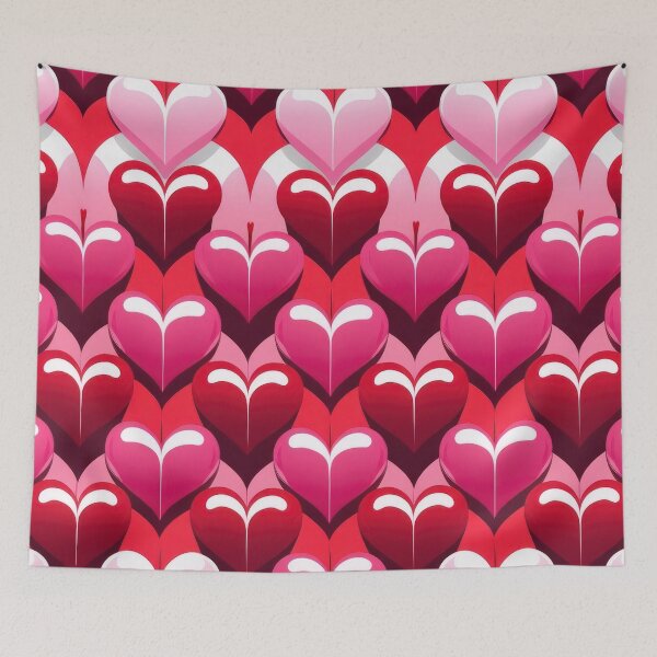 Item preview, valentines art pattern Red and Pink hearts Design ,valentine hearts ,hearts pattern,Valentines Day Pattern,valentines wallpaper designed and sold by Expressions-Sel.