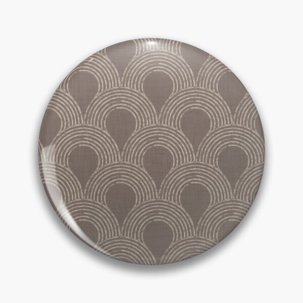 Item preview, Serene harmonious Japandi style geometric scallops linen textured 1a designed and sold by Designsbyluzia.
