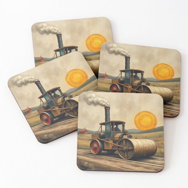 Item preview, Steam roller and sun  designed and sold by Terry Collett.