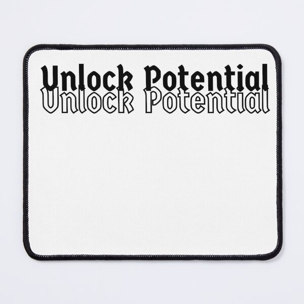 Item preview, Unlock potential - simple typography design designed and sold by Thrivy.