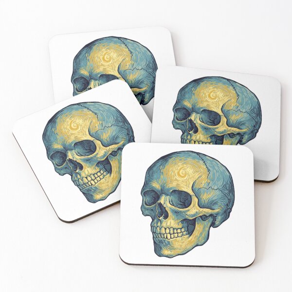 Item preview, Van Gogh Skull designed and sold by Tw1nsAIArt.