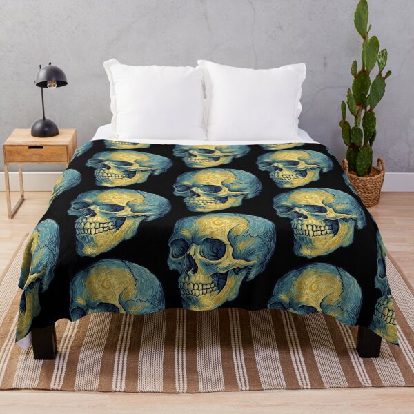 Item preview, Van Gogh Skull designed and sold by Tw1nsAIArt.