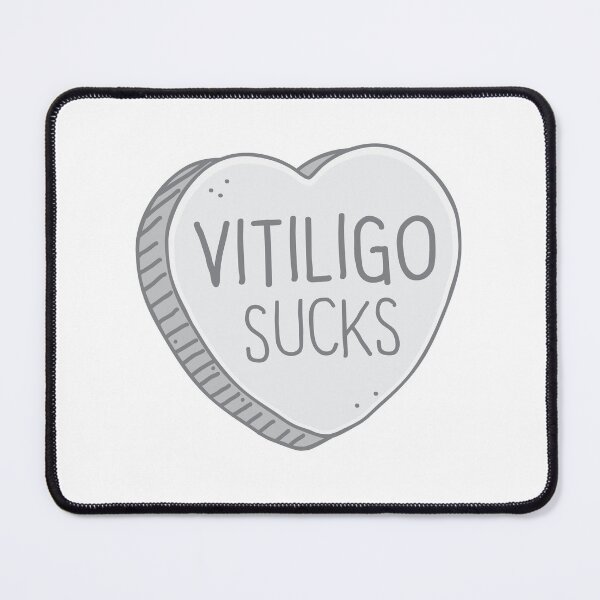 Item preview, Vitiligo Sucks in grey candy heart designed and sold by jazzydevil.