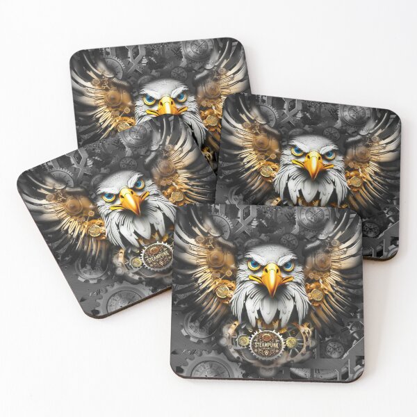 Item preview, Steampunk retro style Eagle Bird of prey designed and sold by Drone-tees.