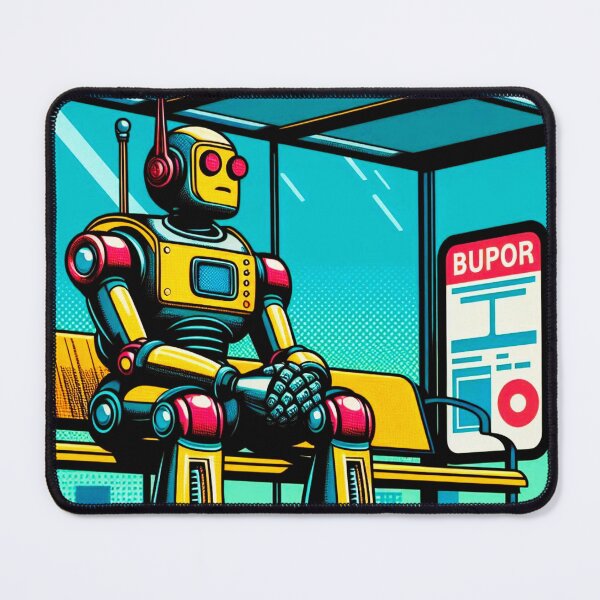 Item preview, Robot waiting at the bus stop designed and sold by Dogandesighn.