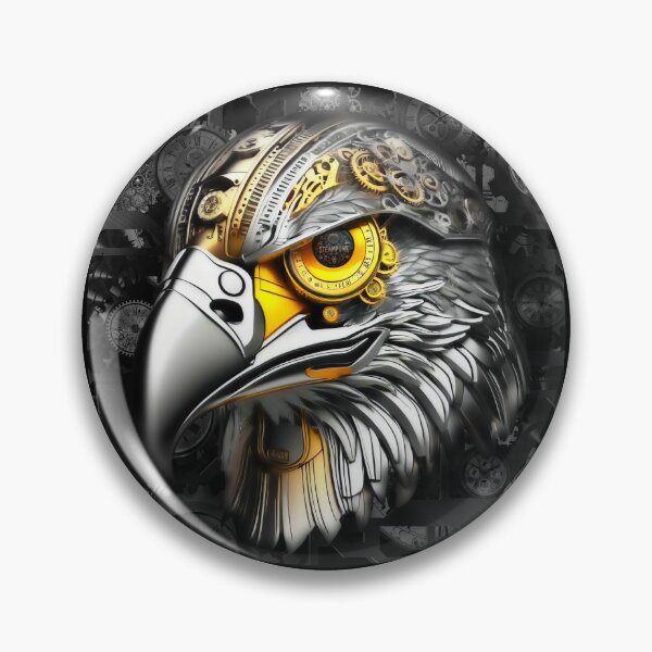 Item preview, Steampunk retro style Falcon Bird of prey designed and sold by Drone-tees.