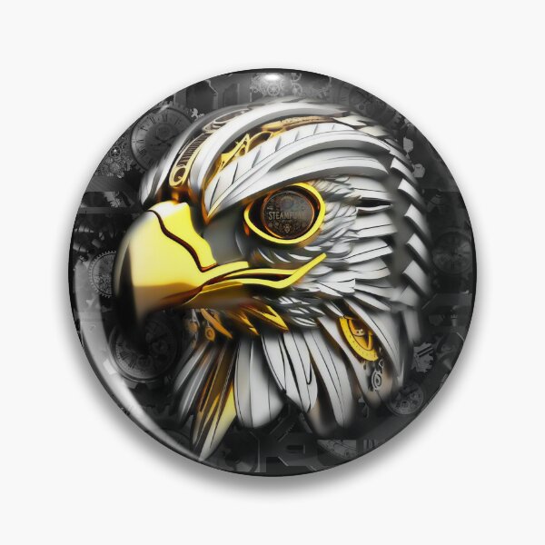 Item preview, Steampunk retro style Falcon Bird of prey designed and sold by Drone-tees.