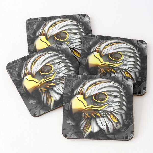 Item preview, Steampunk retro style Falcon Bird of prey designed and sold by Drone-tees.