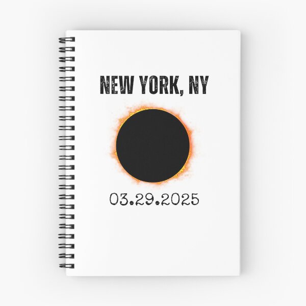 Item preview, New York, NY Solar Eclipse 2025 03.29.25 astronomy fans designed and sold by snowry.