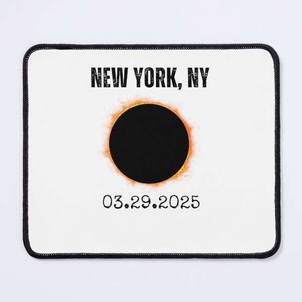 Item preview, New York, NY Solar Eclipse 2025 03.29.25 astronomy fans designed and sold by snowry.