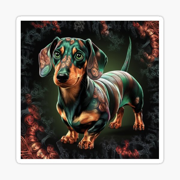 Item preview, A small but brave dachshund with a beautiful muzzle designed and sold by Peters50.
