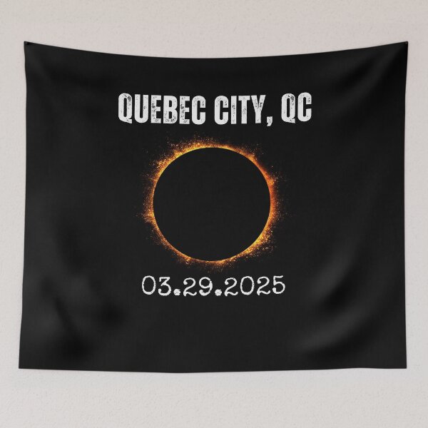 Artikelvorschau, Quebec City, QC Sonnenfinsternis 2025 29.03.25 Astronomieausflug entworfen und verkauft von snowry.