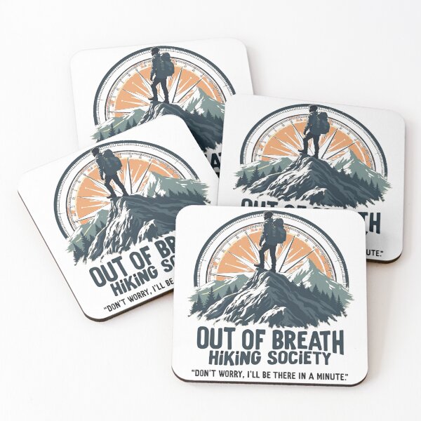 Item preview, Out of Breath Hiking Society  Funny Hiking designed and sold by ArtFromBeyond.