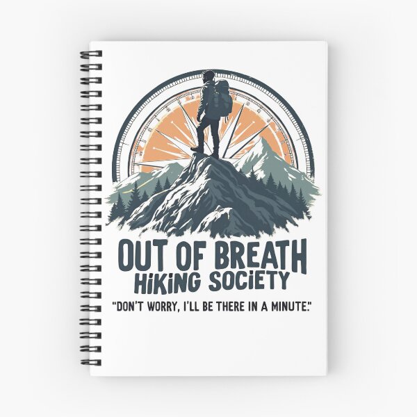 Item preview, Out of Breath Hiking Society  Funny Hiking designed and sold by ArtFromBeyond.