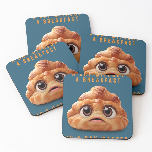 Item preview, Croissant Design | "A Day Without Breakfast Is A Day Lost" designed and sold by magenta-dream.
