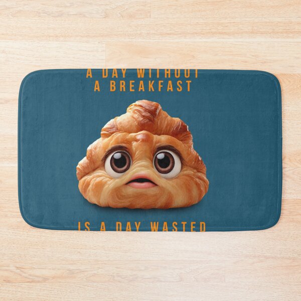 Item preview, Croissant Design | "A Day Without Breakfast Is A Day Lost" designed and sold by magenta-dream.
