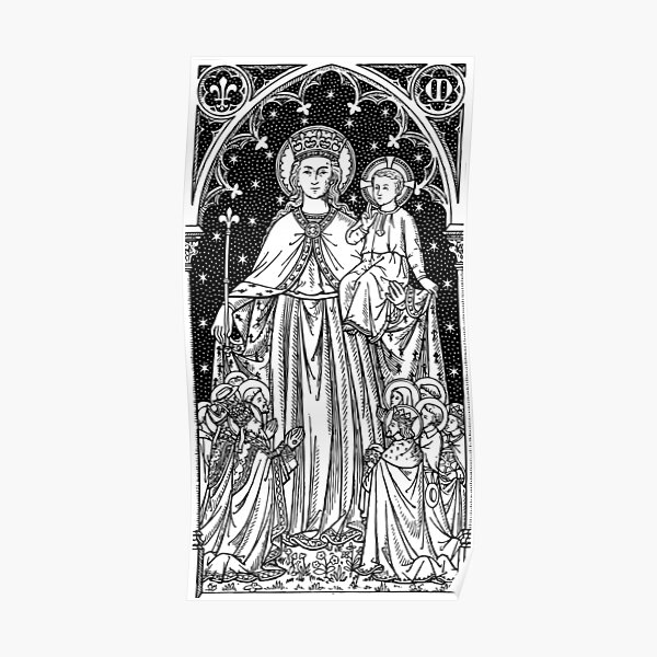 Child Jesus and Mary Poster