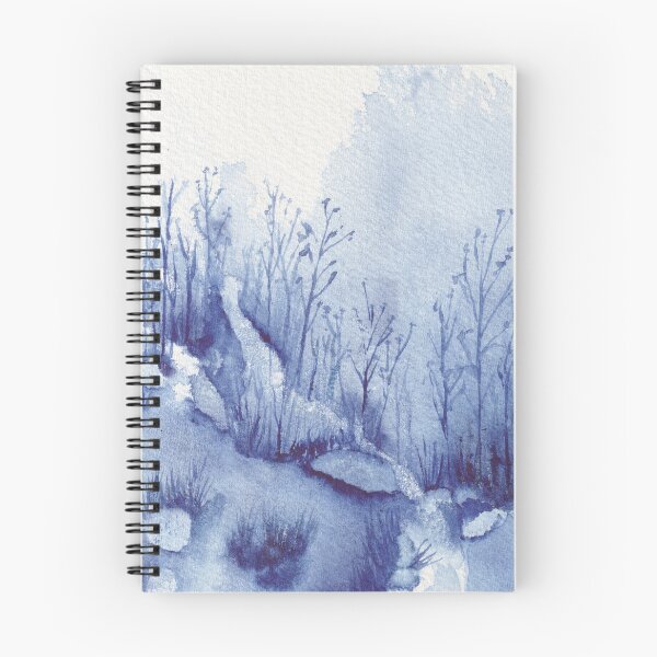 Item preview, Forest Wetlands in Misty Blue Watercolor designed and sold by The Elderberry Blossom.