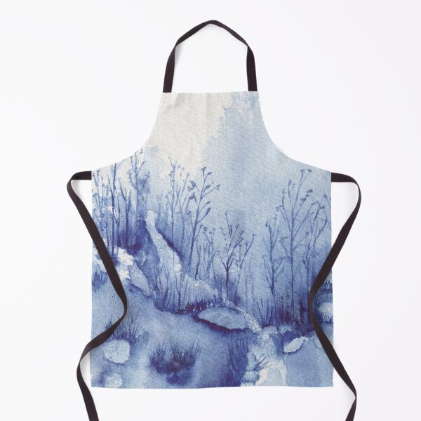 Item preview, Forest Wetlands in Misty Blue Watercolor designed and sold by The Elderberry Blossom.