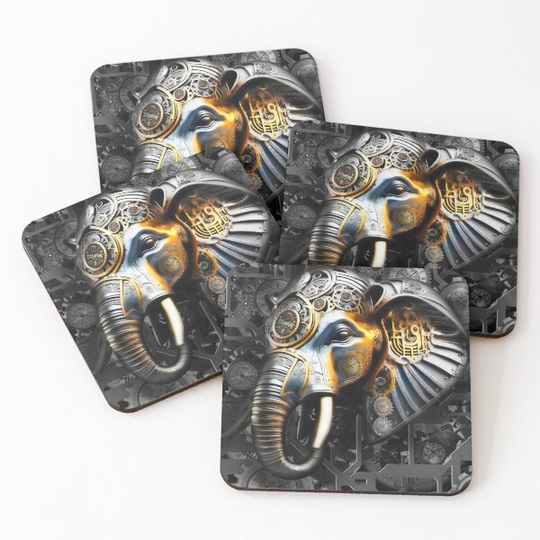 Item preview, Steampunk retro style Elephant designed and sold by Drone-tees.