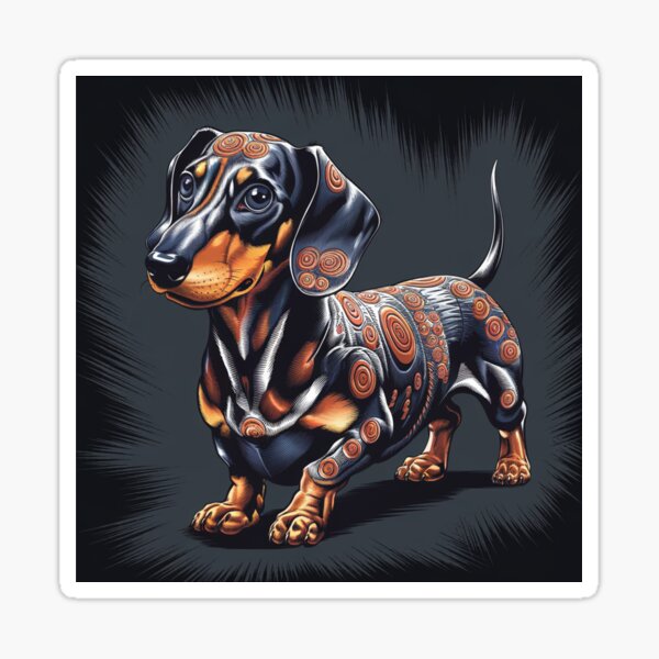 Item preview, A small but brave dachshund with a beautiful muzzle designed and sold by Peters50.