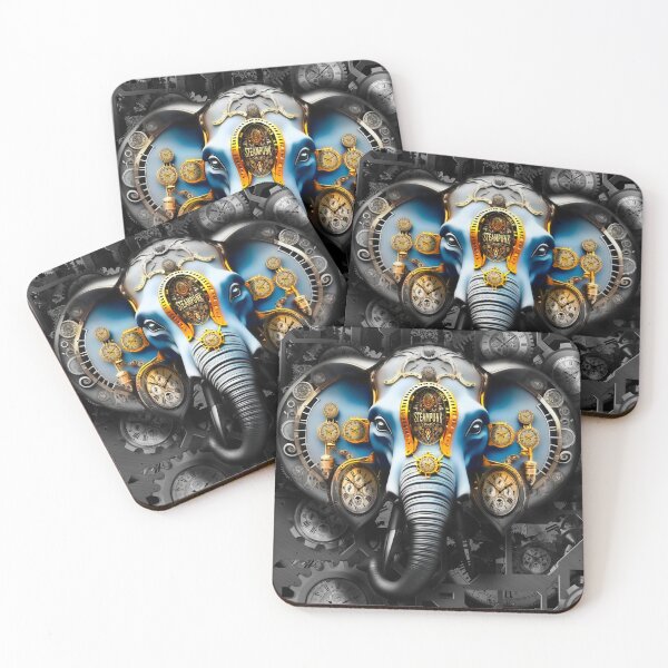 Item preview, Steampunk retro style Elephant designed and sold by Drone-tees.