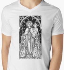 Child Jesus and Mary Men's V-Neck T-Shirt